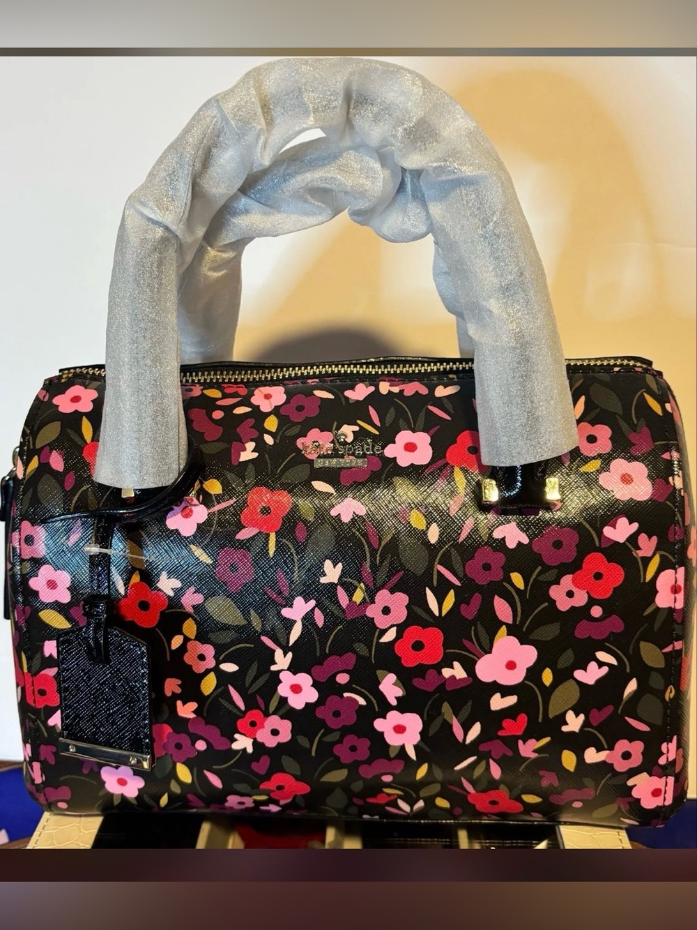 Kate Spade Cameron Street Boho Floral Large Lane Satchel